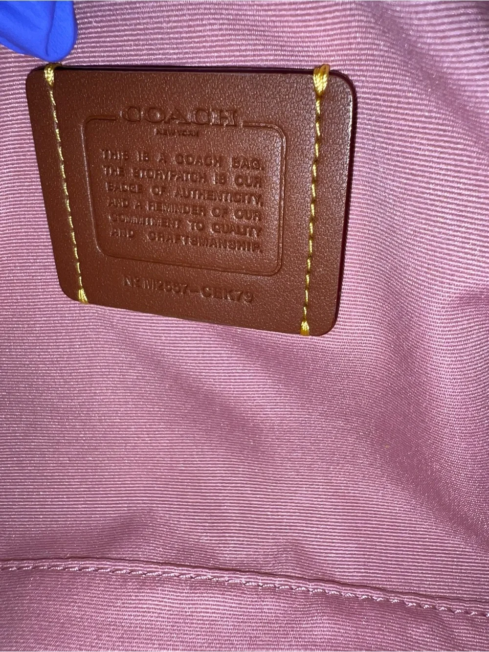 Coach Powder Pink Mini Rowan